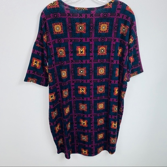 LuLaRoe Purple Geometric Print Tunic Top Small - Picture 5 of 9